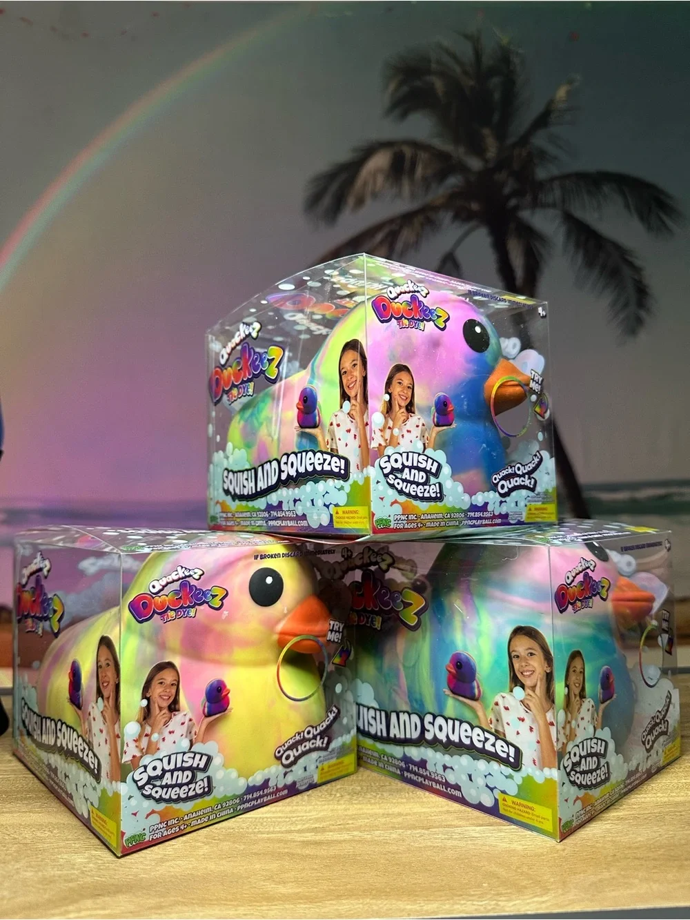 Tie-Dye Squishy Ducks